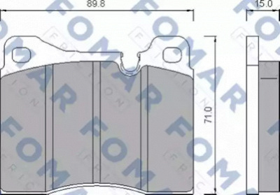 FOMAR FRICTION fo472286 -  Комплект тормозных колодок, дисковый тормоз